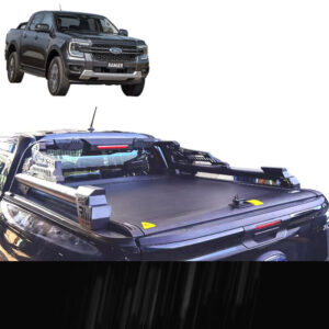 Alloy Roller Shutter Tonneau Hard Lip with LED to suit Ford Ranger NEW Gen 2022+