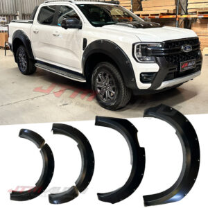 To suit NEW GEN Ford Ranger 2022 2023+ Wildtrak 9 inch Black Fender Flares