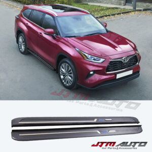 Black Aluminium Running Board Side Steps to suit Toyota Kluger 2021+