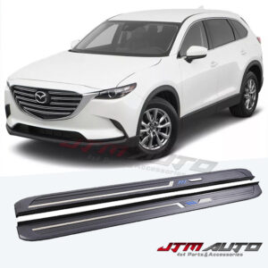 Black Aluminium Running Board Side Steps to suit Mazda CX-9 2017+