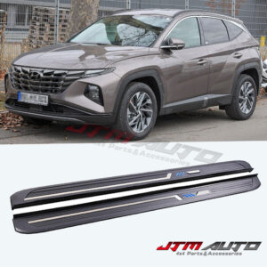 Black Aluminium Running Board Side Steps to suit Hyundai Tuscson 2021+