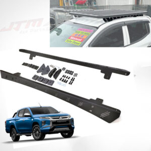 Black roof racks brackets kits roof rails to suit Mitsubishi Triton MQ/MR 2015+