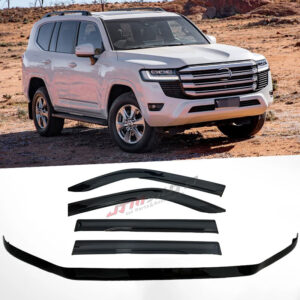 Bonnet Protector Guard + Weather Shields Visors to suit Toyota LC300 Landcruiser