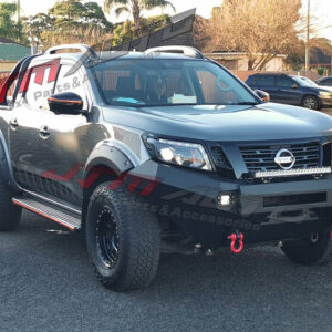 T-TEK Steel Bull Bar Winch Compatible to suit Nissan Navara NP300 D23 2014-2020