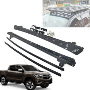 Black roof racks brackets kits roof rails to suit Mazda BT-50 BT50 2012-2020