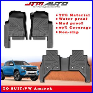 UltraMat 5D TPE Door Sill Covered Floor Mats to suit VW Volkswagon Amarok 2023+