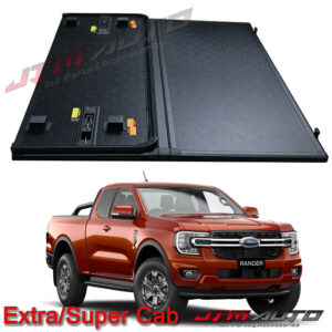 Aluminium Tri-Fold Folding Hard Tonneau Cover Suits Ranger Next Gen Super Cab