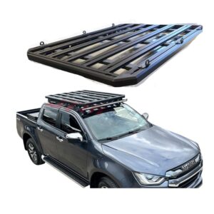 Aluminum Roof Rack Flat Platform Carrier Basket for Isuzu Dmax D-max 2019-2024