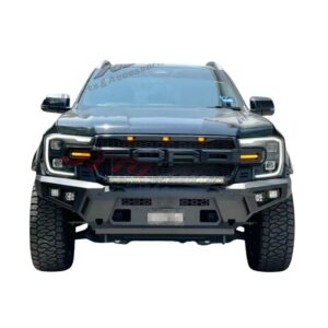 H-TeK Matt Black New Revolution Bull Bar to suit Ford Ranger New 2022 2023 2024