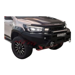 Heavy Duty Deluxe Bull bar Winch compatible to suit Toyota Hilux N80 2015-2018