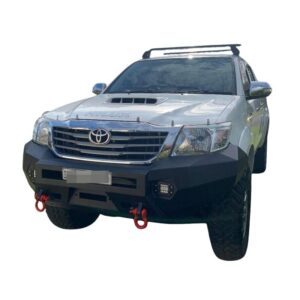 Heavy Duty Deluxe Bull bar Winch compatible to suit Toyota Hilux N70 2011-2014
