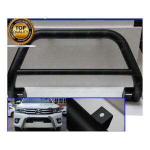 Sandy Matte Black Nudge Bar 3" Grille Guard to suit Toyota Hilux 2015-2024