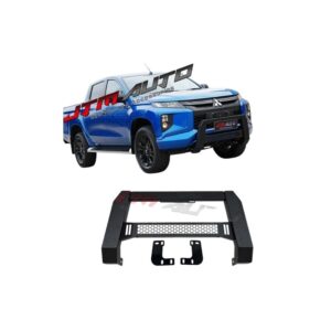 Black Steel Nudge Bar Grille Guard to suit Mitsubishi Triton MQ MR 2015-2024