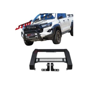 Black Steel Nudge Bar Grille Guard to suit Toyota Hilux GR 2021+