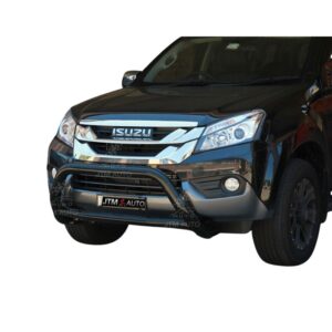 To suit Isuzu MUX MU-X Nudge Bar Black Grille Guard 2013-2020