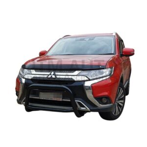 Black Steel Nudge Bar Grille Guard For Mitsubishi Outlander ZJ ZK 2013-2021