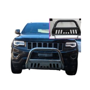 Matt Black Nudge Bar 3" Steel Grille Guard to suit Jeep Grand Cherokee 2011-2021