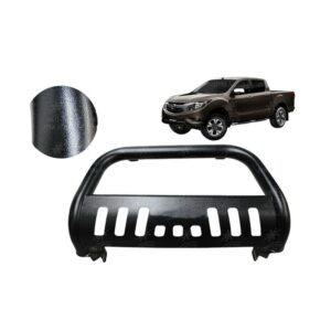 Black Nudge Bar 3" Steel Grille Guard to suit Mazda BT-50 BT50 2012-2020