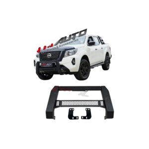 Black Steel Nudge Bar Grille Guard to suit Nissan Navara D23 NP300 2014+
