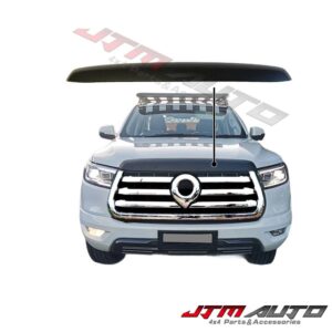 Black Front Bonnet Top Trim Cover Blackout to suit GWM Cannon 2020-2024