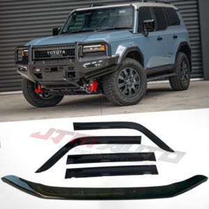 Bonnet Protector Guard + Weather Shield Visor to suit Toyota Prado 250 2024 ON